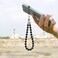 TENOC Marble Beaded Phone Wrist Strap Cellphone Lanyard with Tether Tab HandsFree Phone Chain Wristlet Bracelet Keychain Obsidian Black