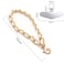 TENOC Metal Phone Wrist Strap Universal Cellphone Lanyard with Tether TabHandsFree Wristlet Bracelet Anti Theft Phone Chain for Women White