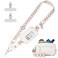 Tiostep Clip and Go Strap for Phone with Wallet Crossbody Phone Lanyard with AntiTheft Zipper Pouch Detachable Quilted Wrist Wallet with RFID and ID Window for Daily Travel