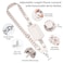 Tiostep Clip and Go Strap for Phone with Wallet Crossbody Phone Lanyard with AntiTheft Zipper Pouch Detachable Quilted Wrist Wallet with RFID and ID Window for Daily Travel