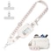 Tiostep Clip and Go Strap for Phone with Wallet Crossbody Phone Lanyard with AntiTheft Zipper Pouch Detachable Quilted Wrist Wallet with RFID and ID Window for Daily Travel