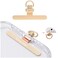 Turkalla Phone Tether Tab 360 Rotation Ultrathin 02mm Bending Design Universal Stainless Steel Phone Lanyard Tab Without AdhesiveMetal Phone Lanyard Replacement Patch for Cell Phone Gold