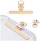 Turkalla Phone Tether Tab 360 Rotation Ultrathin 02mm Bending Design Universal Stainless Steel Phone Lanyard Tab Without AdhesiveMetal Phone Lanyard Replacement Patch for Cell Phone Gold