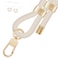 UKON Cell Phone LanyardCrossbody Lanyard and Wrist Strap Premium Metal Buckle Phone Charms with 2 X Strap Patch Beige