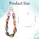 Vin Beauty Phone Wrist Strap Acrylic Phone Charms Strap Detachable Phone Bracelet Charm Strap for Phone Case Cellphone Lanyard with Tether Tab Phone Charms Wrist Strap for Phone Case