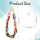 Vin Beauty Phone Wrist Strap Acrylic Phone Charms Strap Detachable Phone Bracelet Charm Strap for Phone Case Cellphone Lanyard with Tether Tab Phone Charms Wrist Strap for Phone Case