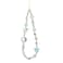 Yolev Beaded Camera Wrist Strap Cute Camera Charm Strap Blue Digital Camera Wrist Strap Charm Lanyard for Phone Bag Keychain Accessories