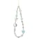 Yolev Beaded Camera Wrist Strap Cute Camera Charm Strap Blue Digital Camera Wrist Strap Charm Lanyard for Phone Bag Keychain Accessories
