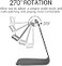 Emoly 2020 Adjustable Cell Phone Stand Phone Holder for Desk Holder Aluminum Desktop Stand Compatible with iPhone Xs Max Xr 8 7 6 6s Plus 5s Charging Accessories DeskAll Smart Phone Silver