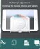 BICEUKI Shower Phone Holder Upgraded Adjustable Tablet Wall Mount Phone Holder for Kitchen Bathroom Dorm Bedroom Compatible with iPhone Series and Other SmartphonesIpadSmartphoneWhite