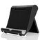 JUSDIQIR Cell Phone Stand for Desk Foldable Cell Phone Holder Desk Tablet Holder Mobile Phone Dock MultiAngle Universal Adjustable Tablet Dock Black