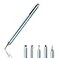 Yacig Capacitive Stylus Pen 4in1 High Sensitivity and Precision Touch Screen Stylus Clear Disc TipBlack Rubber Tip Mesh Fiber Tip Compatible with Universal Touch Screen Device Ice Blue