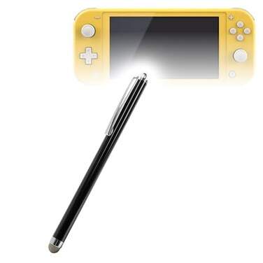 BoxWave Stylus Pen Compatible with Nintendo Switch Lite EverTouch Capacitive Stylus Fiber Tip Capacitive Stylus Pen Jet Black