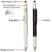 NaNa 2Pack 5in1 Universal Touch Screen Stylus Ballpoint Pen Ruler Level Screwdriver for Phone Tablet PC iPhone iPad Samsung LG