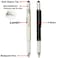 NaNa 2Pack 5in1 Universal Touch Screen Stylus Ballpoint Pen Ruler Level Screwdriver for Phone Tablet PC iPhone iPad Samsung LG