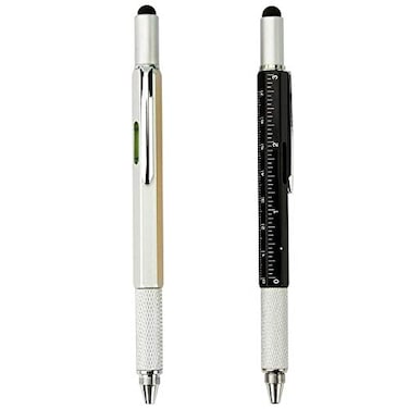 NaNa 2Pack 5in1 Universal Touch Screen Stylus Ballpoint Pen Ruler Level Screwdriver for Phone Tablet PC iPhone iPad Samsung LG