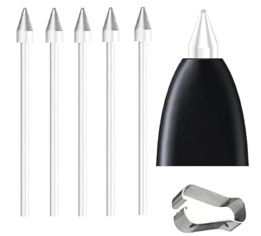 Befzygwk 5 PCS Galaxy Tab S9 S Pen Soft TipsNibs Compatible with Galaxy Tab S9 Ultra S9 PlusTab S9 FE S9 S Pen Replacement TipsNibs with Tools S9S9S9 UltraS9 FE White5