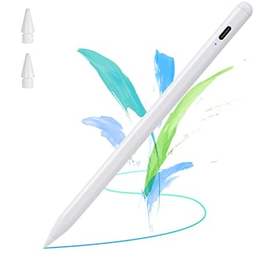 Rsepvwy Apple Pencil USBC Palm Rejection PixelPerfect Precision Tilt Sensitivity Good for NoteTaking Drawing and Signing Documents Works for iPad 20182025 White