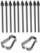 EXTFOA Black 10 Pack 2 Tools Hard Tip S Pen Replacement Nibs for Samsung Galaxy Tab S9S8S7S6 Durable WearResistant Nibs with PaperLike Feel Precise Control Easy Installation Kit Black