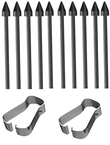 EXTFOA Black 10 Pack 2 Tools Hard Tip S Pen Replacement Nibs for Samsung Galaxy Tab S9S8S7S6 Durable WearResistant Nibs with PaperLike Feel Precise Control Easy Installation Kit Black