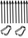 EXTFOA Black 10 Pack 2 Tools Hard Tip S Pen Replacement Nibs for Samsung Galaxy Tab S9S8S7S6 Durable WearResistant Nibs with PaperLike Feel Precise Control Easy Installation Kit Black