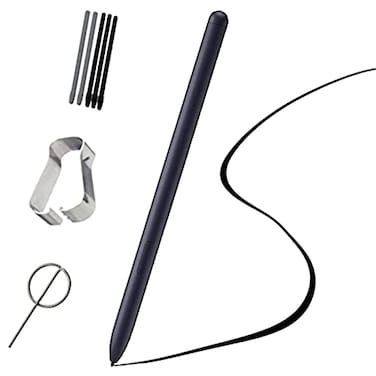 Alovexiong Galaxy Tab S8 Ultra S8 Plus S8 Stylus Pen Replacement for Samsung Galaxy Tab S8 S8plus S8 Ultra S Pen TipsNibs Card pin Without BluetoothBlack
