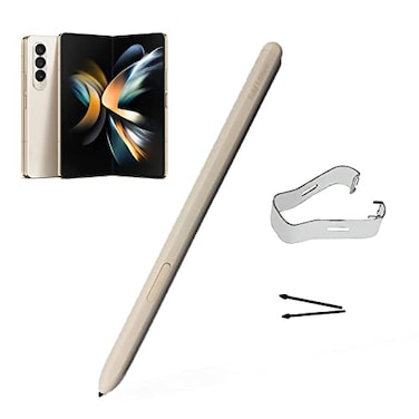 Alovexiong Galaxy Z Fold 4 5G Pen Replacement for Samsung Galaxy Z Fold 4 5G S Pen Galaxy S Pen Fold Edition Touch Stylus Only with Nibs Beige
