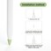ZALU hwojjha Silicone Nibs Cover Writing Protection for iPad Pencil Compatible with Apple Pencil Tips 2nd Gen Black