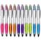 MiSiBao Stylus Pens for Touch Screens Medium Point Pens with Crystals for Women and Kids Black Ink Pen with Stylus Ballpoint Pens with Comfort Grip for the Ipad10 Count4 Refills
