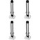 D & Replacement Disc Tips High Precision Fine Point Round Disk for 2 in 1 Series Stylus Pen Clear 4 Pack