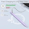 DIGIROOT Stylus Pen for iPad 13 mins Fast Charge for Apple iPad Pencil with Palm Rejection Compatible with 20182024 iPad Air 3456 iPad mini 56 iPad 678910 iPad Pro 1112913 Purple