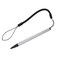 Zopsc Universal High Sensitive Resistive Pen Fine Point Tip Stylus with Spring Cord for Resistive Screen Devices GPS POS PDA ATM Car Navigation Aluminum Black Silver Red 125cm 64g