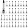 Yexiya 36 Pieces Stylus Pen Tips Replacement Tips Only High Precision Replaceable Stylus Pen Disc Tops Universal Round Shape Penpoint for Touch Screen Devices Daily Using Supplies
