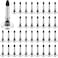 Yexiya 36 Pieces Stylus Pen Tips Replacement Tips Only High Precision Replaceable Stylus Pen Disc Tops Universal Round Shape Penpoint for Touch Screen Devices Daily Using Supplies