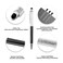 YOUMI 3 pcs 2 in 1 Bling Ballpoint Pens Crystal Diamond Pen Capacitive Touch Screen Stylus with Replacement Refills Black Blue Ink Rubber Tips for iPhone iPad Kindle Touchscreen DevicesBlack