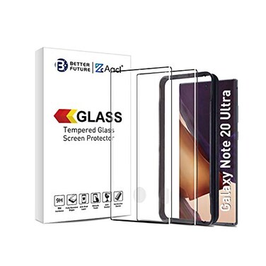 AACL 2 Pack Screen Protector for Samsung Galaxy Note 20 Ultra 5G69 InchCurved Tempered GlassCompatible with Ultrasonic Fingerprint Scanner