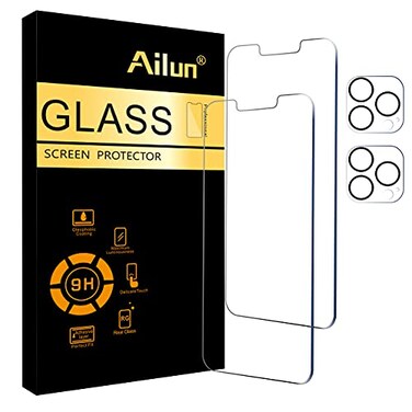 Ailun 2Pack Screen Protector for iPhone 13 Pro 61 inch Display 2021 2 Pack Camera Lens Protector Tempered Glass Film9H Hardness HD Not for iPhone 13 Pro Max