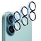 AIYEEN Camera Lens Protector 3 Pack Compatible with iPhone 16 61 iPhone 16 Plus 67 Camera Lens Cover Protection 9H Tempered Glass HD Clear AntiScratch Black Edge