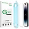 amFilm AutoAlignment OneTouch for iPhone 14 Pro Max 67 Screen Protector Tempered Glass 30 Seconds Installation Bubble Free Case Friendly AntiScratch 2 Pack