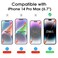amFilm AutoAlignment OneTouch for iPhone 14 Pro Max 67 Screen Protector Tempered Glass 30 Seconds Installation Bubble Free Case Friendly AntiScratch 2 Pack