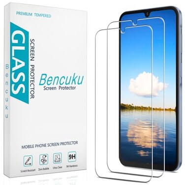 Bencuku 2 Pack Designed for Samsung Galaxy A15 5G and Galaxy A15 65inch Tempered Glass Screen Protector Anti Scratch Bubble Free