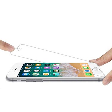 eTECH Glass Screen Protector Compatible with iPhone 8 iPhone 7 Crystal Clear Tempered Glass Material