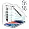EZ-GLAZ EZGLAZ 4Pack Screen Protector for iPhone 14 Plus 67 inch Transparent HD Clear with Flawless Fit Kit 2Pack Camera Lens Protector 15Second BubbleFree Installation 9H Hardness 12FT Military Grade