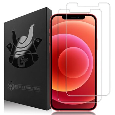 G-Armor GArmor 2 Pack Glass Screen Protector for iPhone 12 and 12 Pro