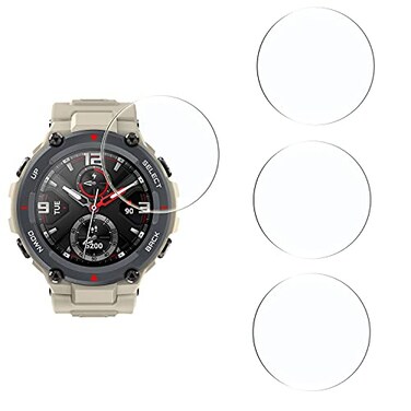 KELOLIN Tempered Glass Screen Protector For Amazfit TRexAmazfit TRex Pro AntiScratch AntiGlare AntiFingerprint 4 Pack Screen Protector Compatible with Amazfit TRexAmazfit TRex Pro