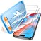 Mkeke for iPhone 15 Pro Max Screen Protector 3 Pack 9H Hardness MilitaryGrade Drop Protection Sensitive Touch Easy Installation HD Clear Full Edge Coverage Tempered Glass