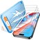 Mkeke for iPhone 15 Pro Max Screen Protector 3 Pack 9H Hardness MilitaryGrade Drop Protection Sensitive Touch Easy Installation HD Clear Full Edge Coverage Tempered Glass