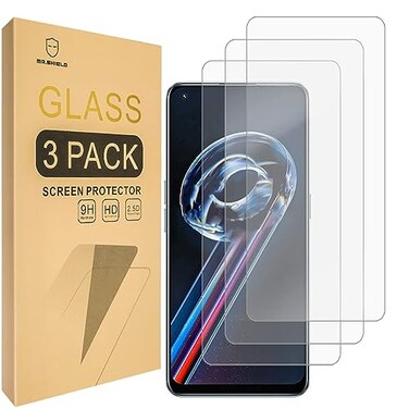 Mr.Shield MrShield 3Pack Designed For Realme 9 Pro Realme 9 Pro Plus Tempered Glass Japan Glass with 9H Hardness Screen Protector with Lifetime Replacement