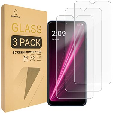 Mr.Shield MrShield 3Pack Designed For TMOBILE REVVL 6 5G REVVL 6x 5G Tempered Glass Japan Glass with 9H Hardness Screen Protector