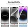 NEW'C NEWC 3x for iPhone 14 Pro Max Screen Protector 67 inches 3x Camera Lens Protector Sensor Protection Dust Plug Case Friendly Tempered Glass Film Ultra Resistant